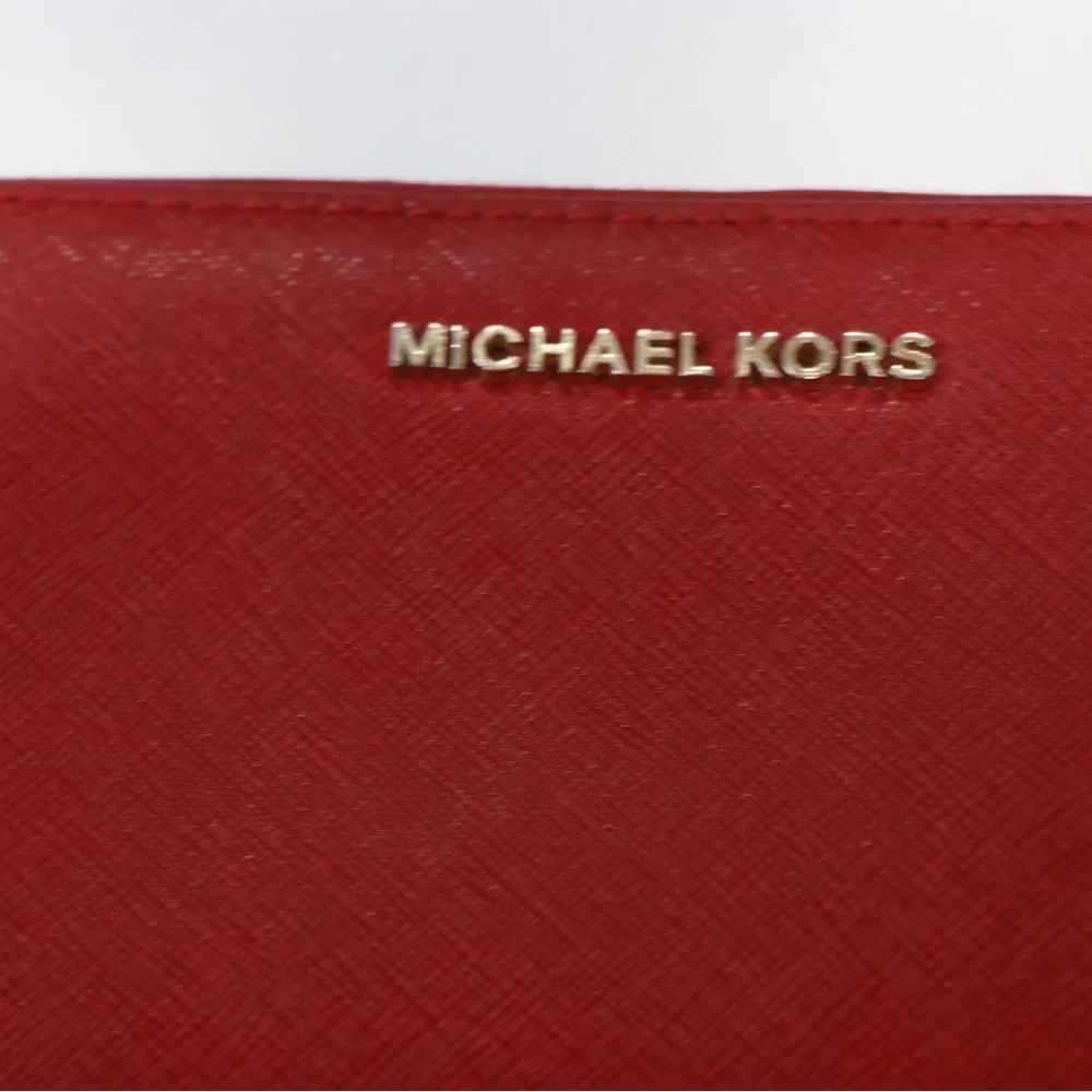 Michael Kors Scarlet Wristlet with Gold Accents